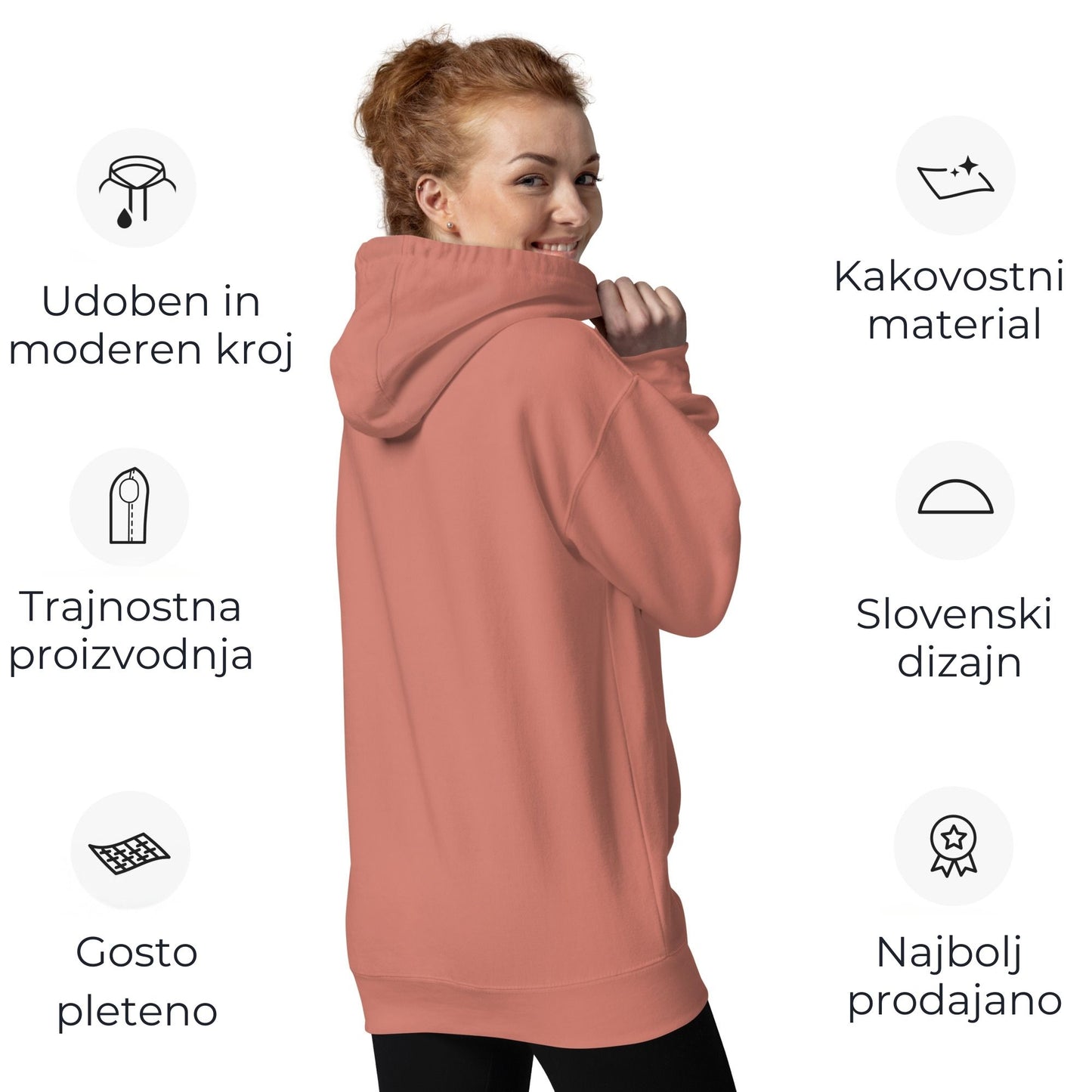 Ženski pulover s kapuco - RETRO TRIGLAV