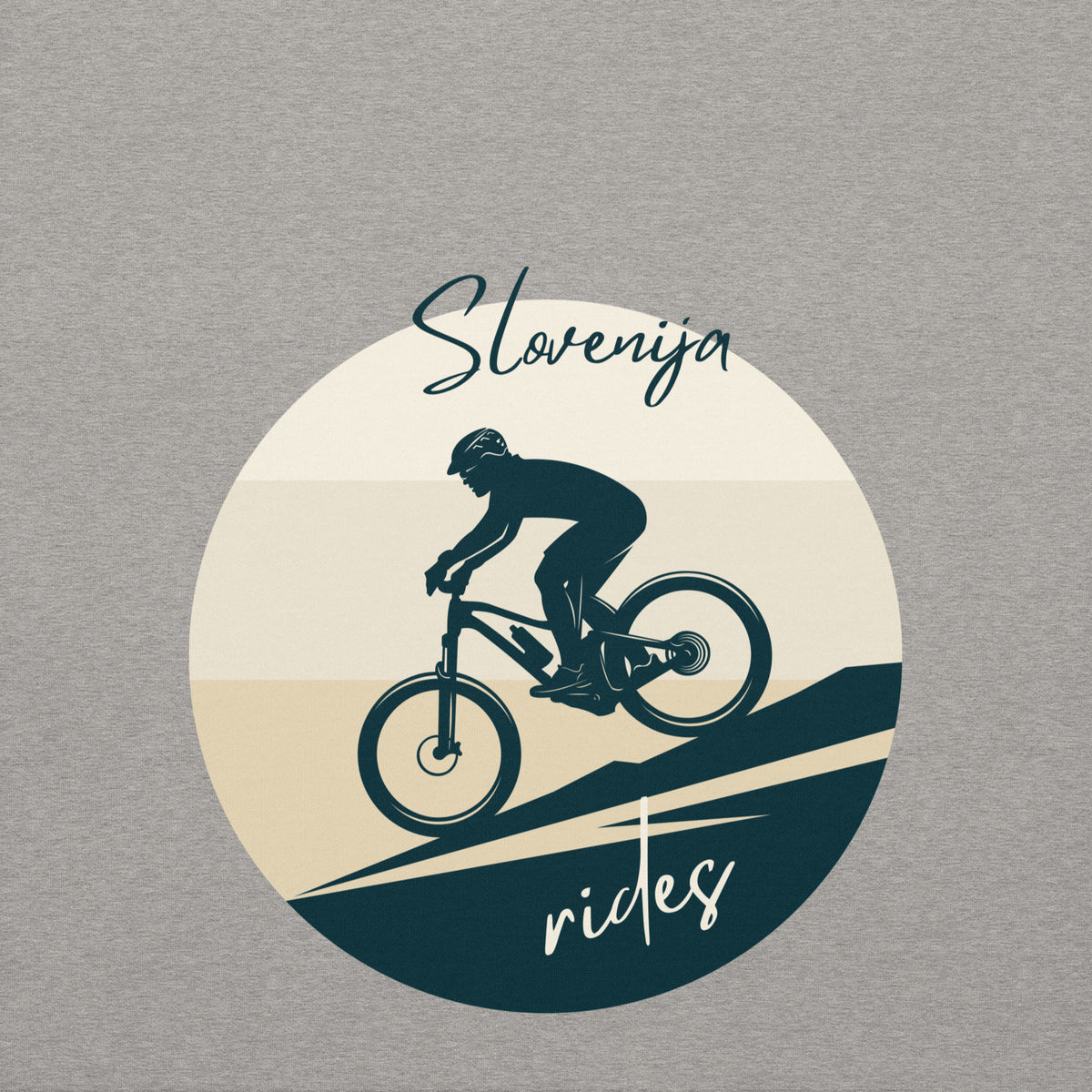 Pulover s kapuco - MTB Slovenija - Siva