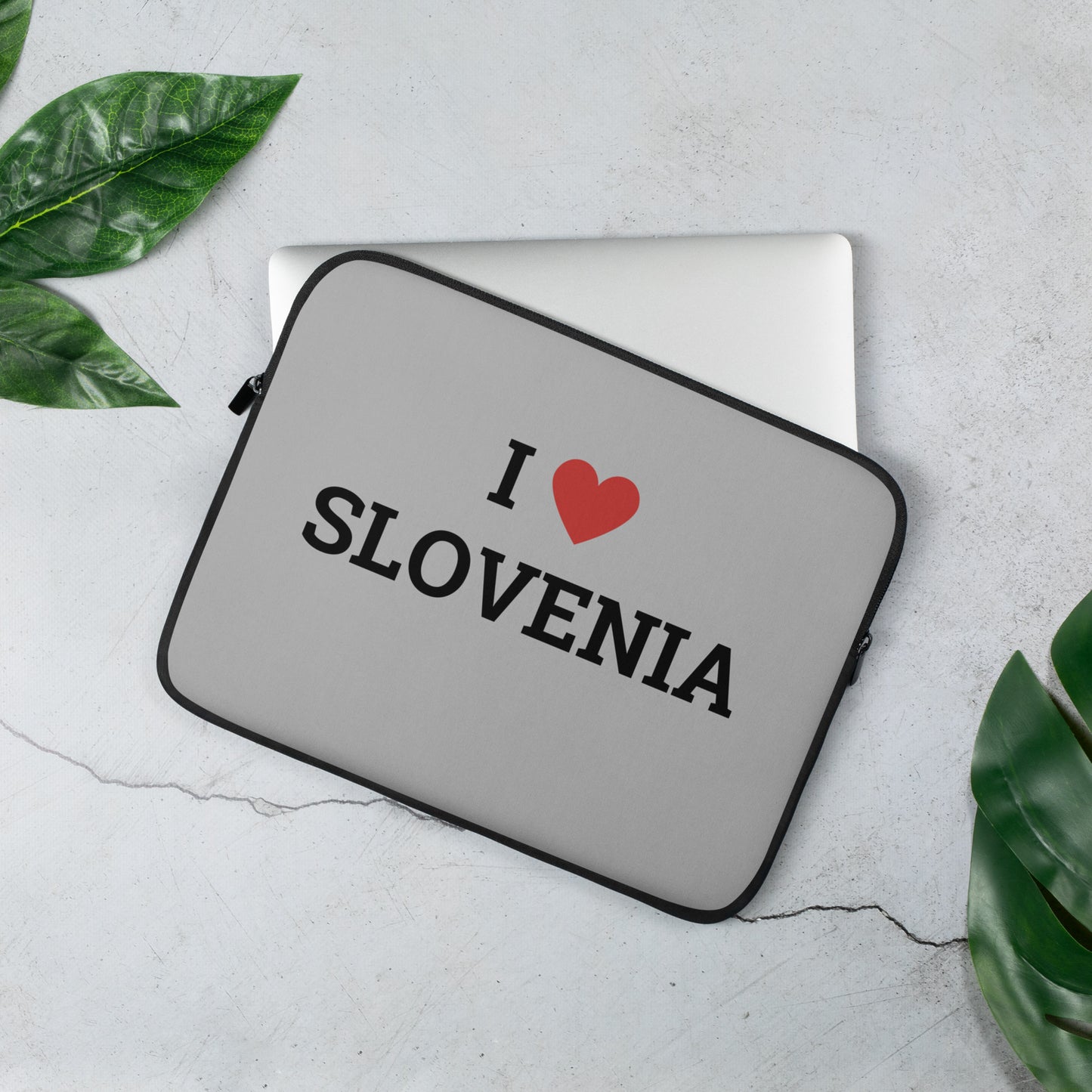 Etui za prenosnike - I LOVE SLOVENIA siva 13″, 15″