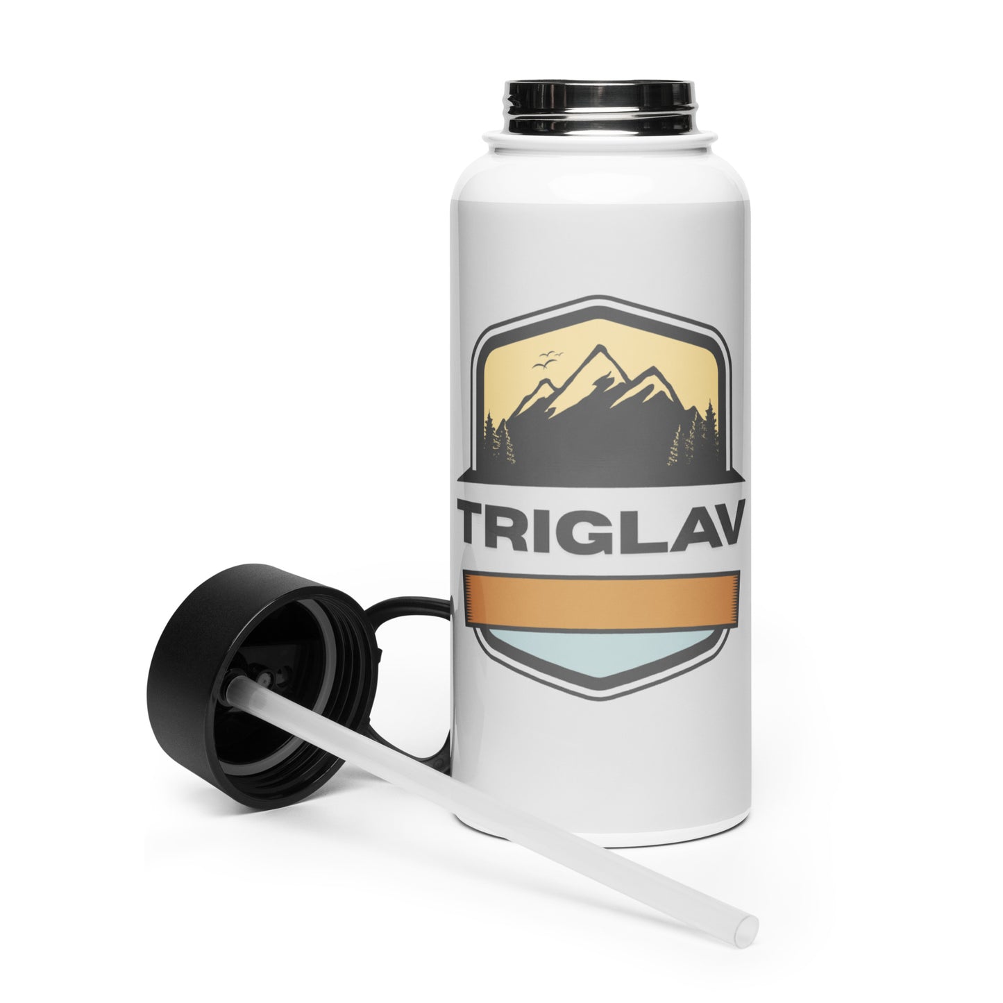 Flaška 950ml - RETRO TRIGLAV - siva