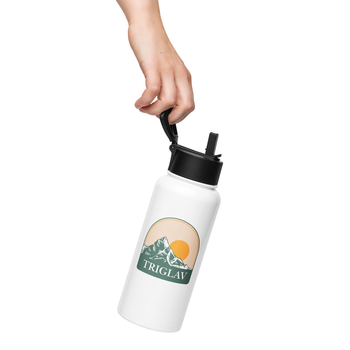 Flaška 950ml - RETRO TRIGLAV SONCE - bela