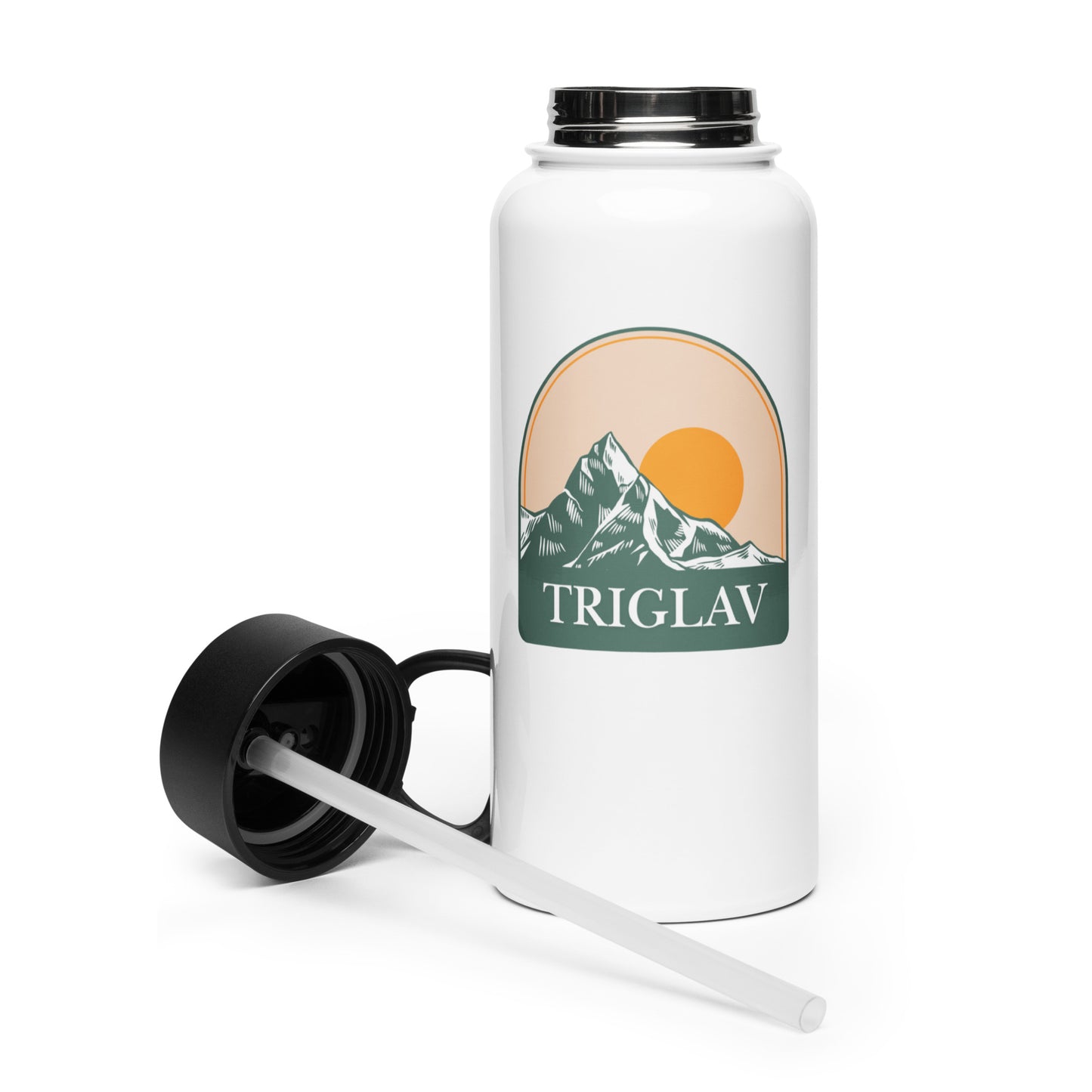 Flaška 950ml - RETRO TRIGLAV SONCE - bela