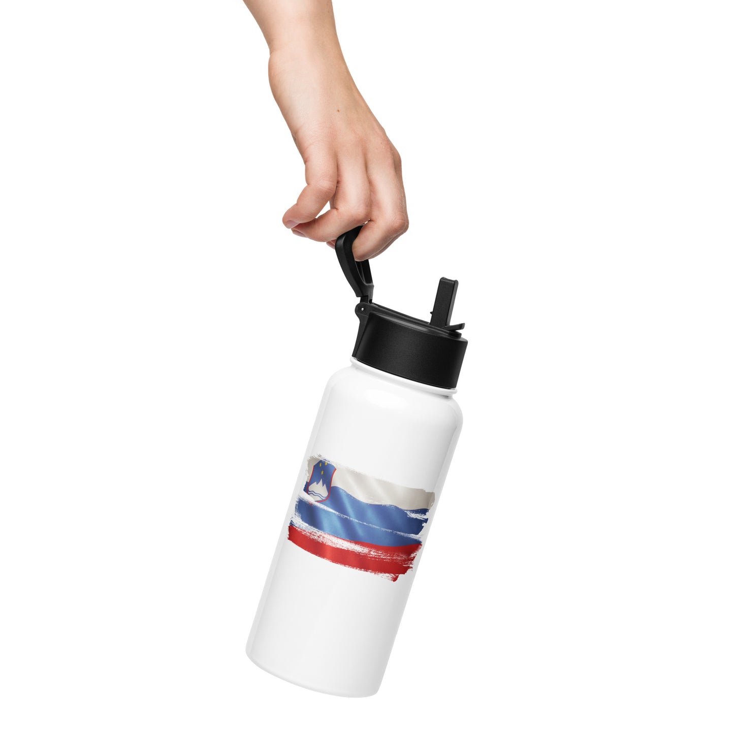 Flaška 950ml - SLOVENSKA ZASTAVA - bela