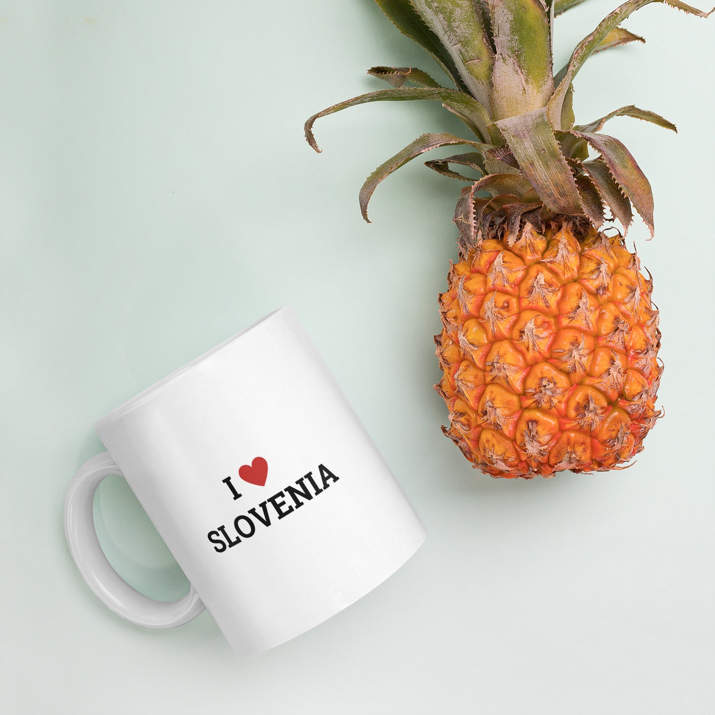 Skodelica bela - I LOVE SLOVENIA