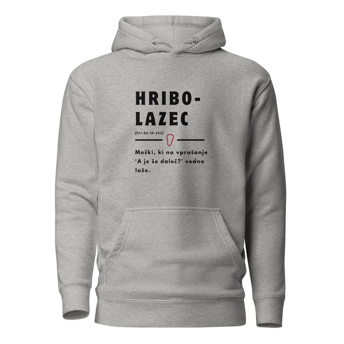 Pulover s kapuco - HRIBOLAZEC - Siva