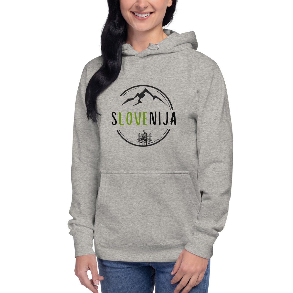 Pulover s kapuco - sLOVEnija TRIGLAV - Siva