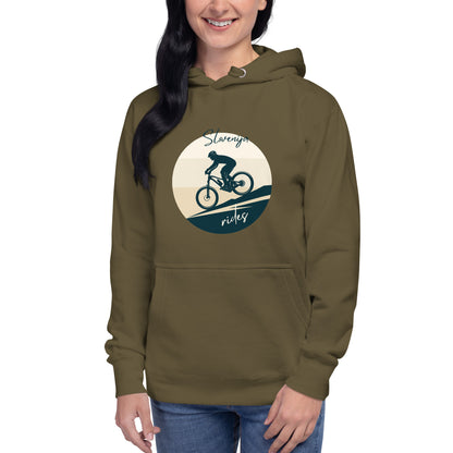 Pulover s kapuco - MTB Slovenija - Vojaško zelena