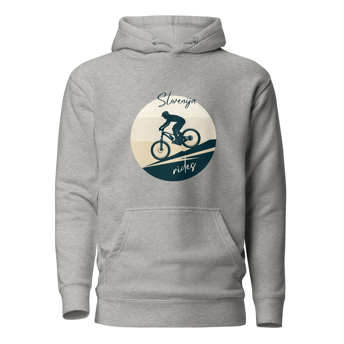 Pulover s kapuco - MTB Slovenija - Siva