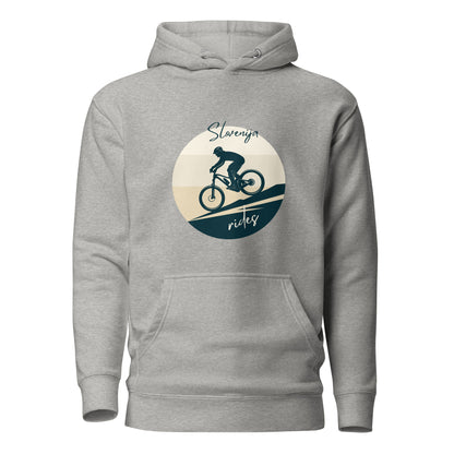 Pulover s kapuco - MTB Slovenija - Siva