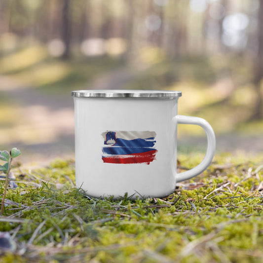 Emajlirana skodelica - SLOVENSKA ZASTAVA
