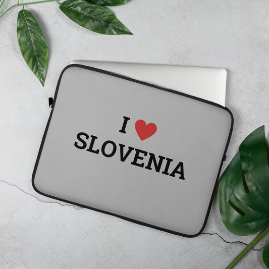 Etui za prenosnike - I LOVE SLOVENIA siva 13″, 15″