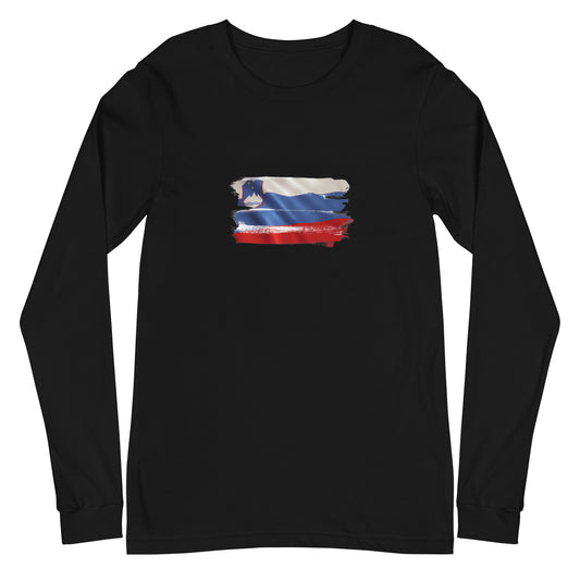 Moška majica z dolgimi rokavi - SLOVENSKA ZASTAVA