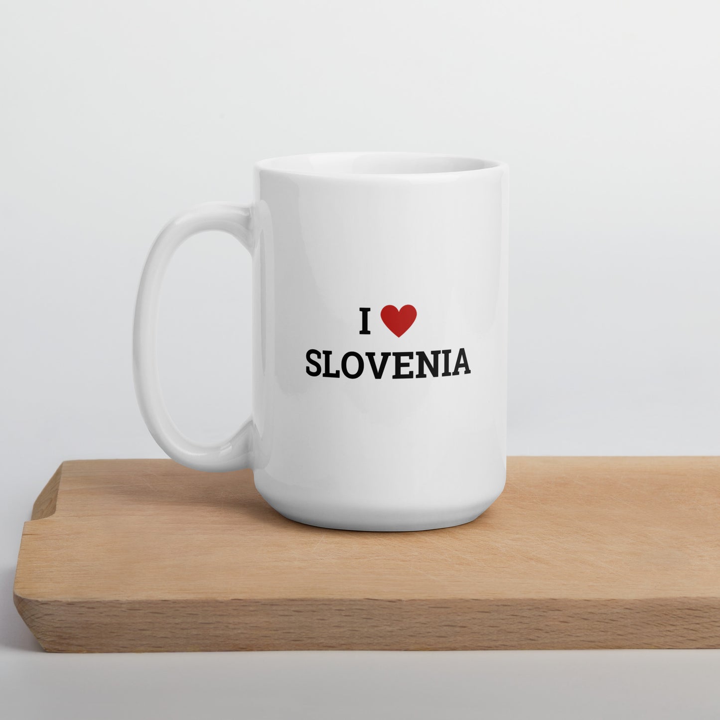 Skodelica bela - I LOVE SLOVENIA