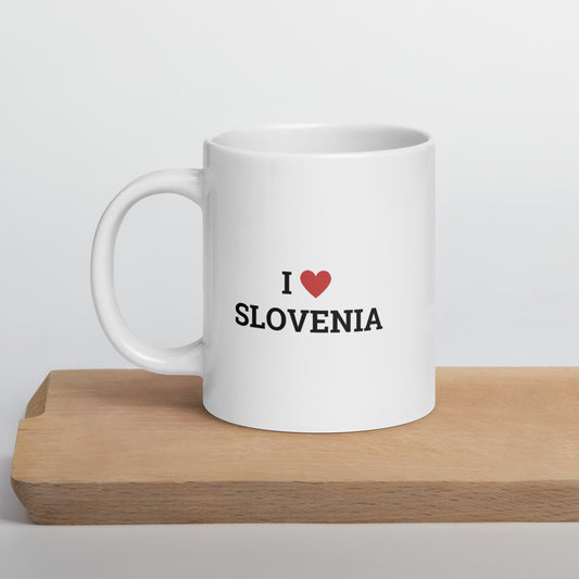 Skodelica bela - I LOVE SLOVENIA